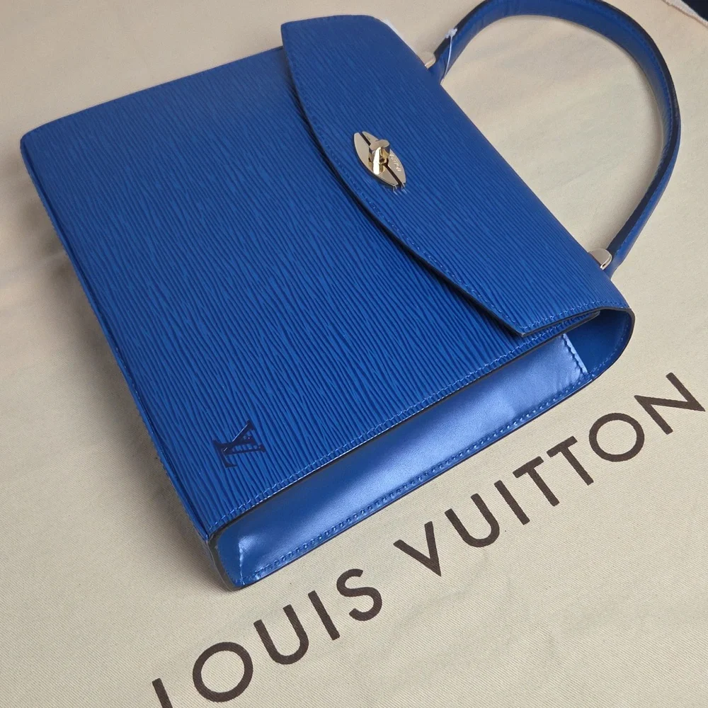 LOUIS VUITTON VINTAGE 1992 ULTRA RARE EPI LEATHER MALESHERBES BAG EXCELLENT COND - Picture 12 of 17